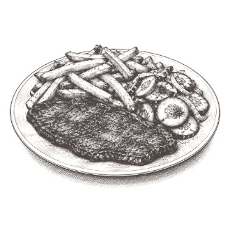 Bryzol wołowy – rysunek