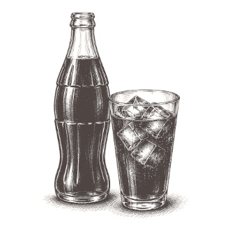 Coca-Cola, Coca-Cola Zero, Sprite, Fanta – rysunek
