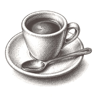 Kawa espresso – rysunek