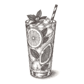 Lemoniada cytrynowa – rysunek